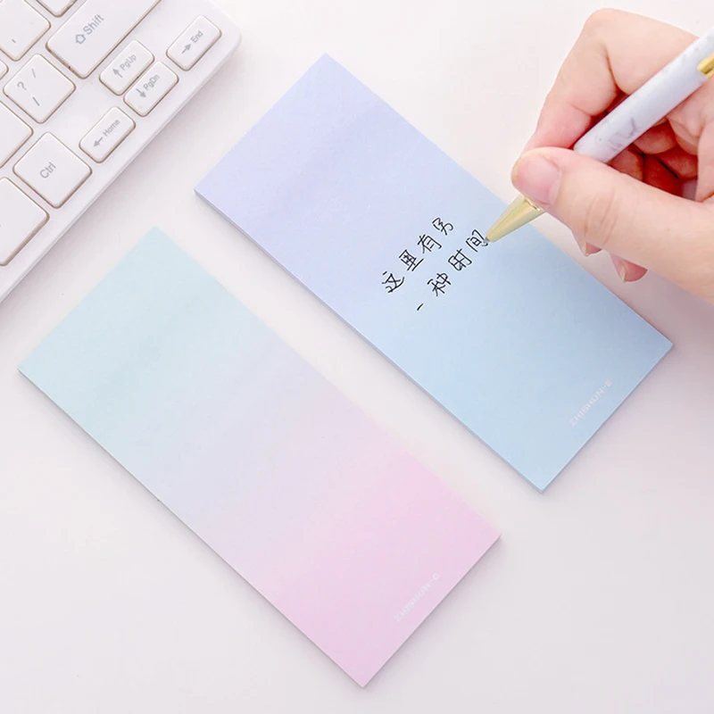 Конфетный цветной блок почтовый блокнот липкий бумажный стикер Kawaii Милая