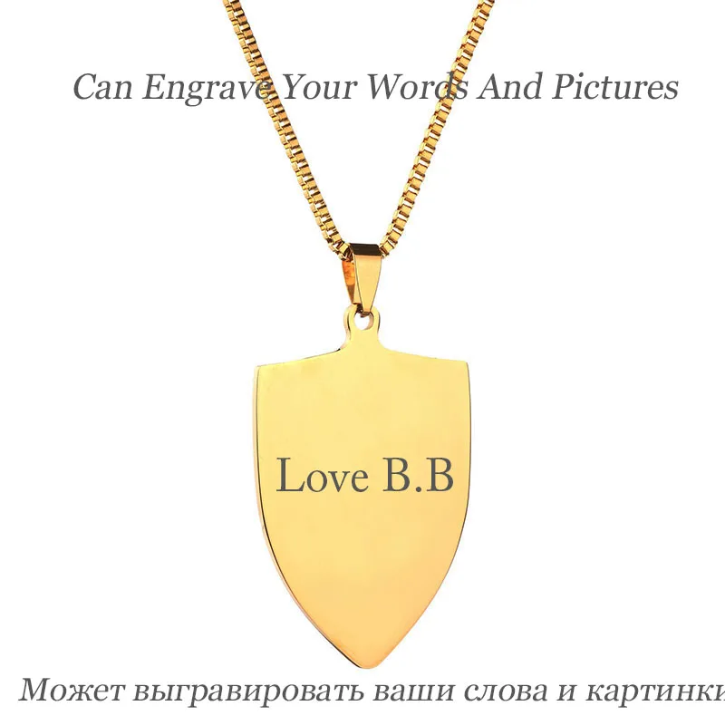 Горячая продажа на заказ из нержавеющей стали пустой кулон ожерелья Высокая