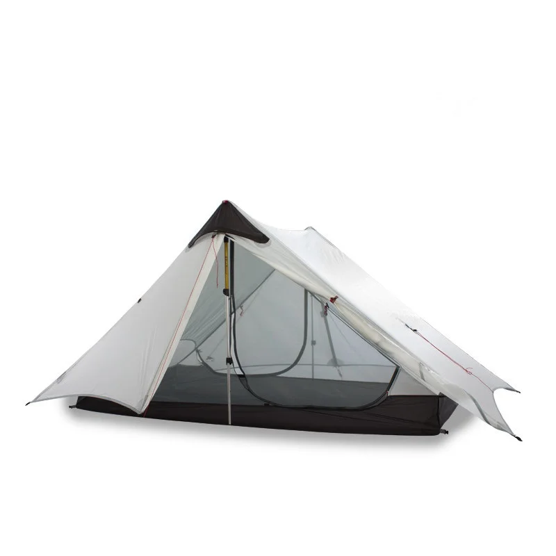 2021 New Version FLAME'S CREED LanShan 2 Person Oudoor Ultralight Camping Tent 3 Season Professional 15D Silnylon Rodless Tent