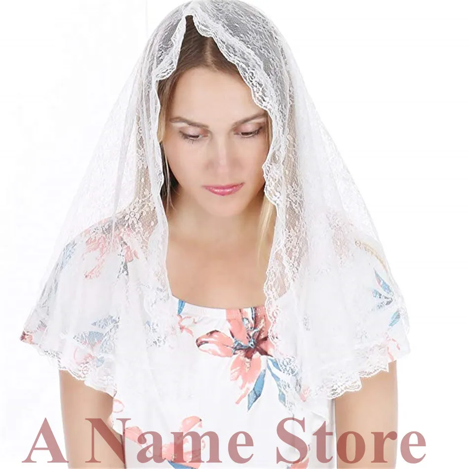 ISHSY белые туфли на шнурках для невесты Фата Мантилья Church Veil католический