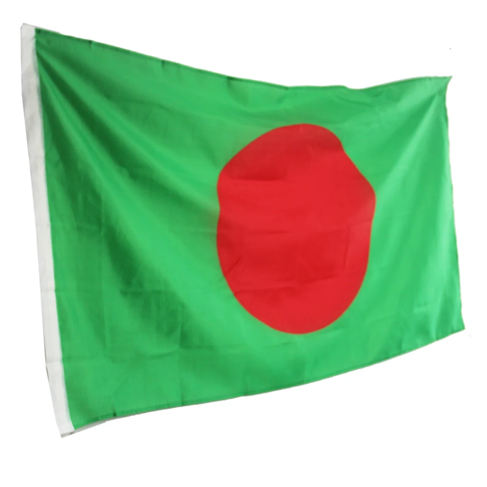 Red sun Indoor Outdoor 3x5FeeT 90*150cm Hanging Bangladesh flag International Banner Dhaka NN090 | Дом и сад