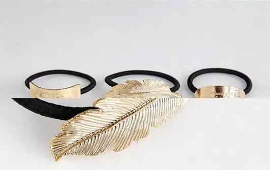 F 91 Корейская версия аксессуары для волос из сплава в форме пера Женская веревки