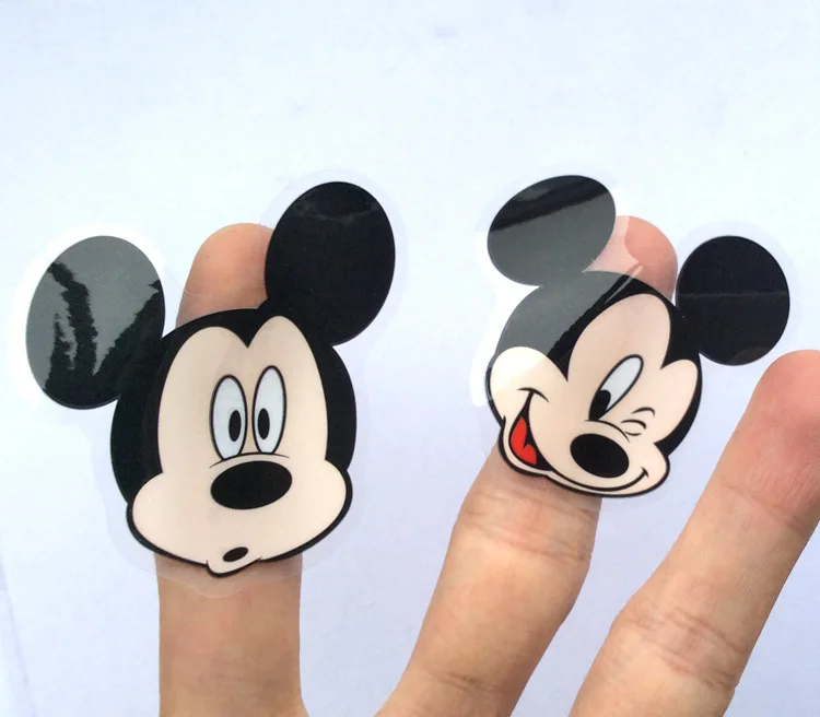 5 листов/партия Микки Пользовательские 3d кухонные наклейки новогодние на окно