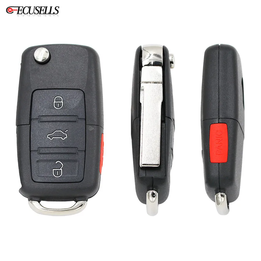 Складной чехол-книжка с 3 кнопками и дистанционным управлением 1/4 для Volkswagen Golf 4 5 6