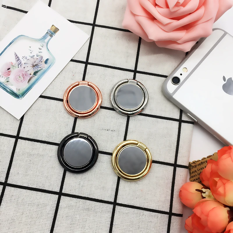 General Mirror Phone finger ring holder 360 Degree stand for Samsung Huawei For iPhone5 5se X 7 6 8 plus Smart phone Universal |