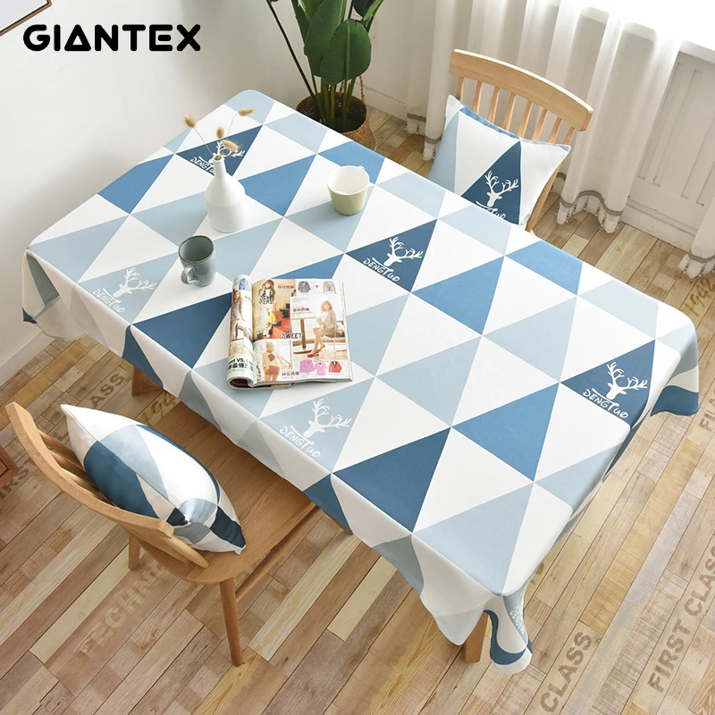Декоративная скатерть GIANTEX прямоугольная для обеденного стола покрытие обруса
