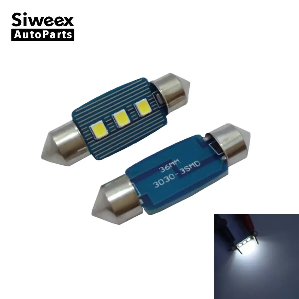1 шт. светодиодный автомобильный 3030 2 SMD 31 мм 36 39 41 3 Smd Festoon лампы Купол для чтения