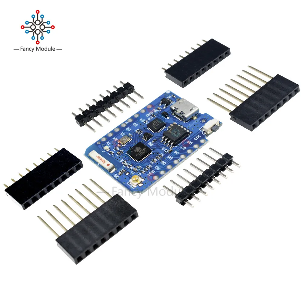 For WEMOS D1 Mini Pro 16M Bytes External Antenna Connector NodeMCU ESP8266 ESP-8266EX CP2104 WIFI Development Board Micro USB |