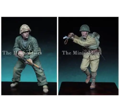1/35 набор 2 (2 фигурки) военная игрушка модель из смолы миниатюрный комплект
