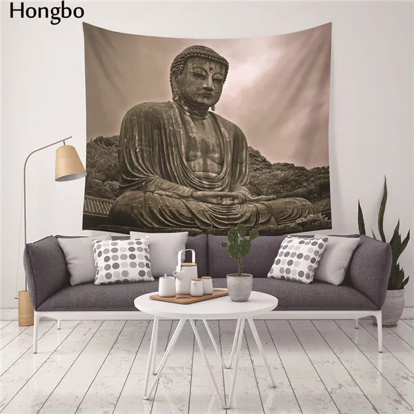 1 Hongbo индийская МАНДАЛА ГОБЕЛЕН фигурка Будды Печатный гобелен навесной пляж пледы коврик покрывало в стиле хиппи Йога коврик одеяло - Цвет: 1