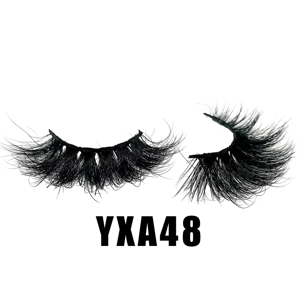 25 мм норковые ресницы 100% настоящие для волос 3d накладные перекрещивающиеся пряди