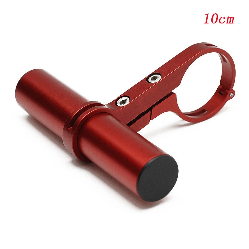 10cm red Кронштейн-удлинитель для горного велосипеда, настольные фары, Расширительная рама для руля, держатель лампы из алюминиевого сплава, оборудование для верховой езды - Цвет: 10cm red