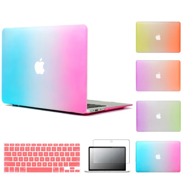 Хит продаж матовый чехол для apple macbook air 11 6 13 3 rainbow mac book pro retina 12 15 дюймов защитный