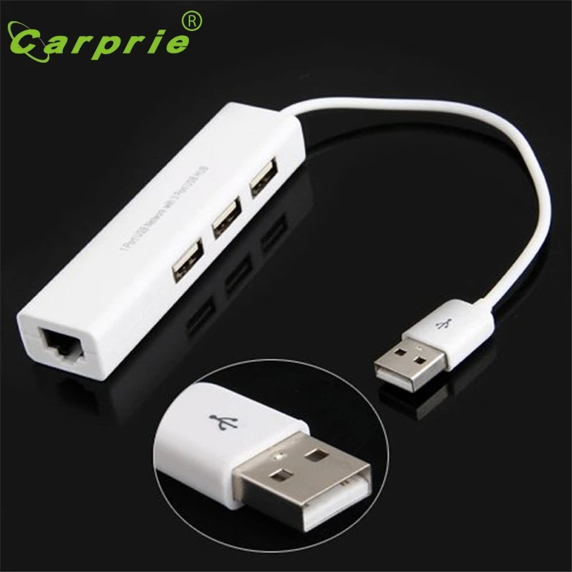 CARPRIE USB к RJ45 Lan Card Ethernet сетевой кабель + 3 порта концентратор для Win 8 7 XP Jan16 MotherLander|port