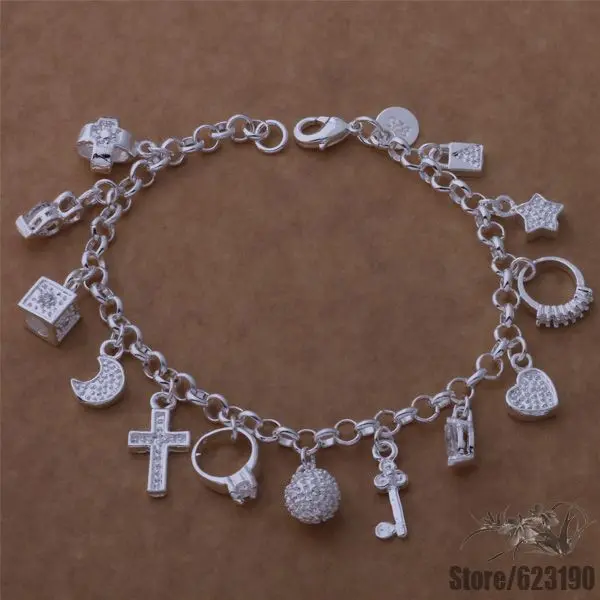 

Браслет с серебряным покрытием AH266, модное украшение из серебра/bwuakoba djgamana