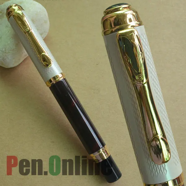 Роликовая шариковая ручка новинка DIKAWEN 821 винный мрамор белая крышка высокое