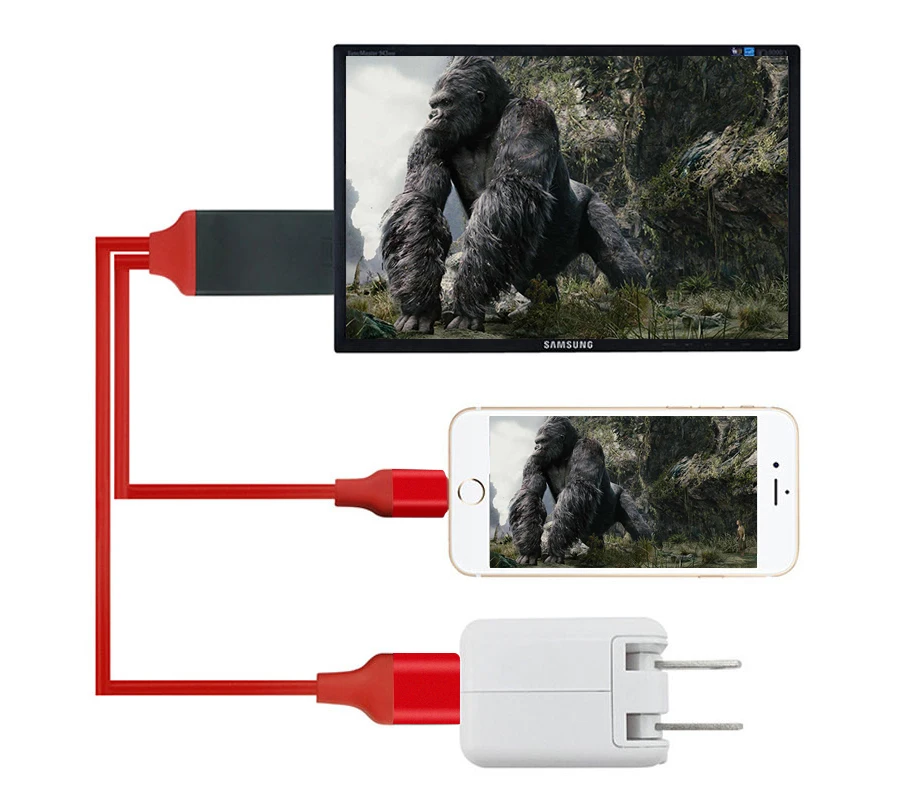 Plug& Play HD ТВ кабель HD дисплей кабель адаптер 1080P full HD HDMI в HD ТВ кабель для apple IOS vs mirascreen netflix tv stick t2
