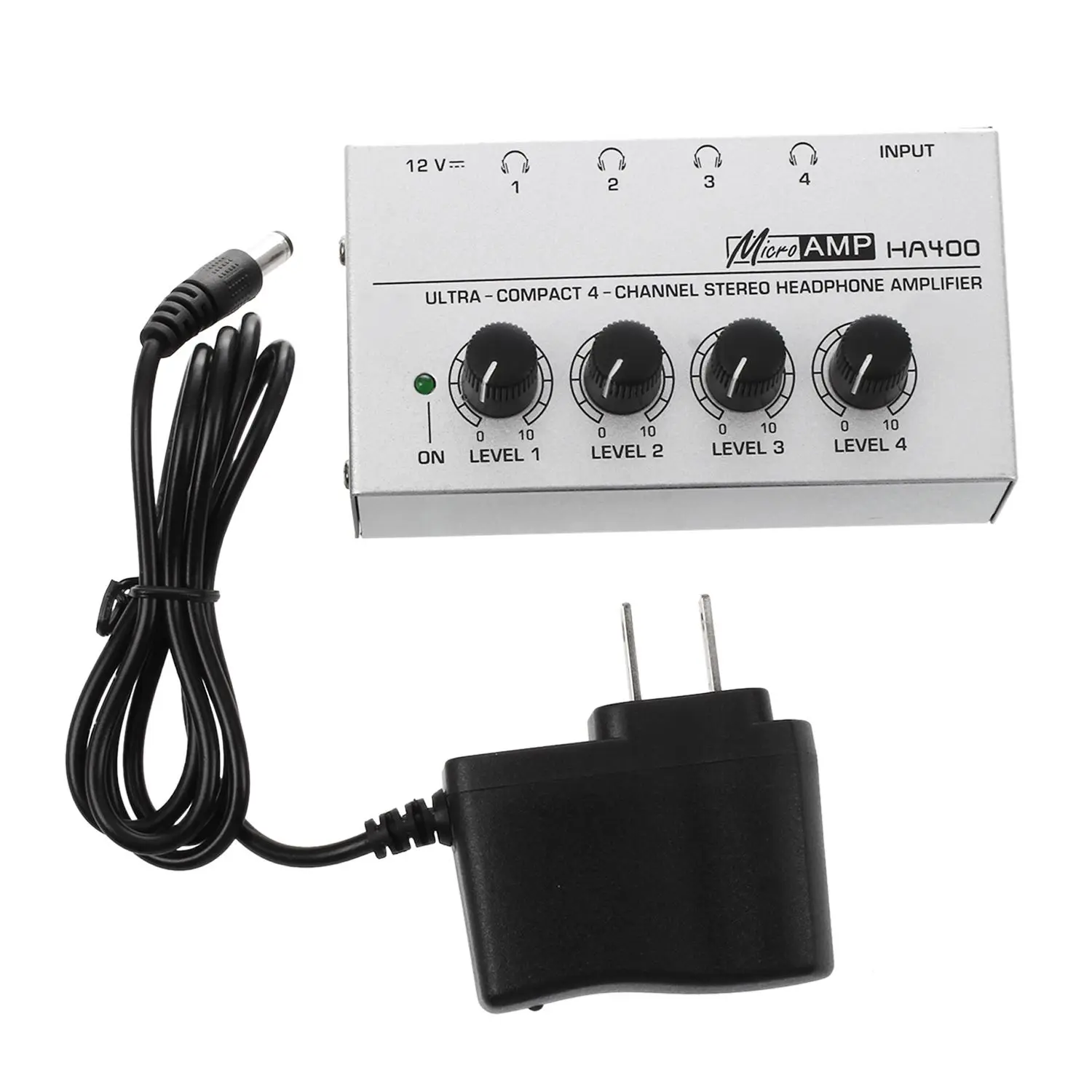 

HA400 4 Channel Ultra-compact Headphone Audio Stereo Amp Microamp Amplifier