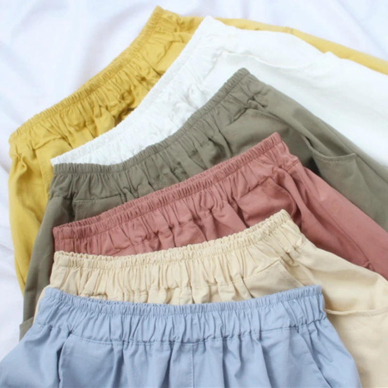 Летняя хлопковая юбка с карманами модная Милая плиссированная А силуэта средней