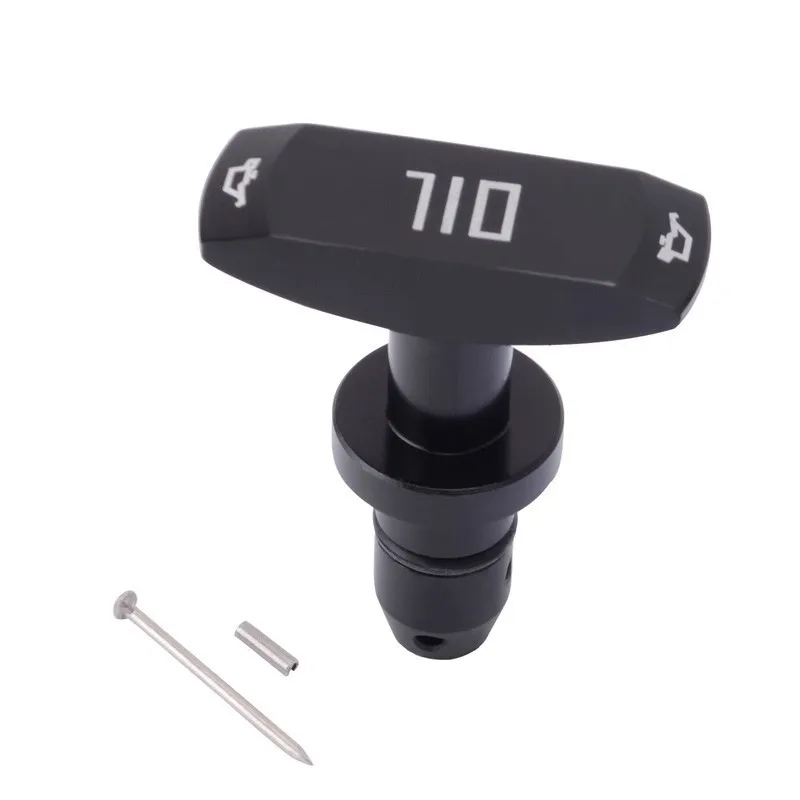 Black ESPEEDER Красный Черный алюминиевый сплав Масляный щуп Тяговая ручка для Ford 1999-2011 Mustang GT V8 GT500 Замена двигателя аксессуары - Цвет: Black