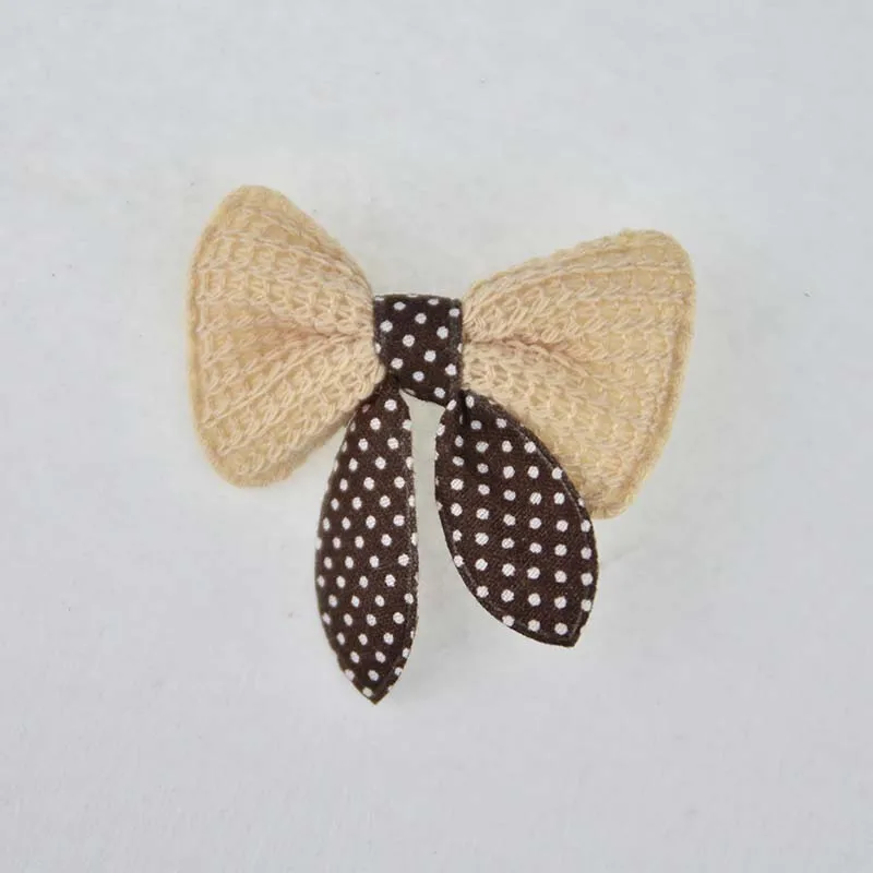 10 шт. ручная работа вязанная Роскошная заколка с кошкой для щенка волос галстуком