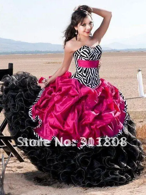 Free Shipping Zebra Stripes Quinceanera Dresses Ball Gown Wholesale/retail  Customize Any Size \u0026 Color S22046 | AliExpress
