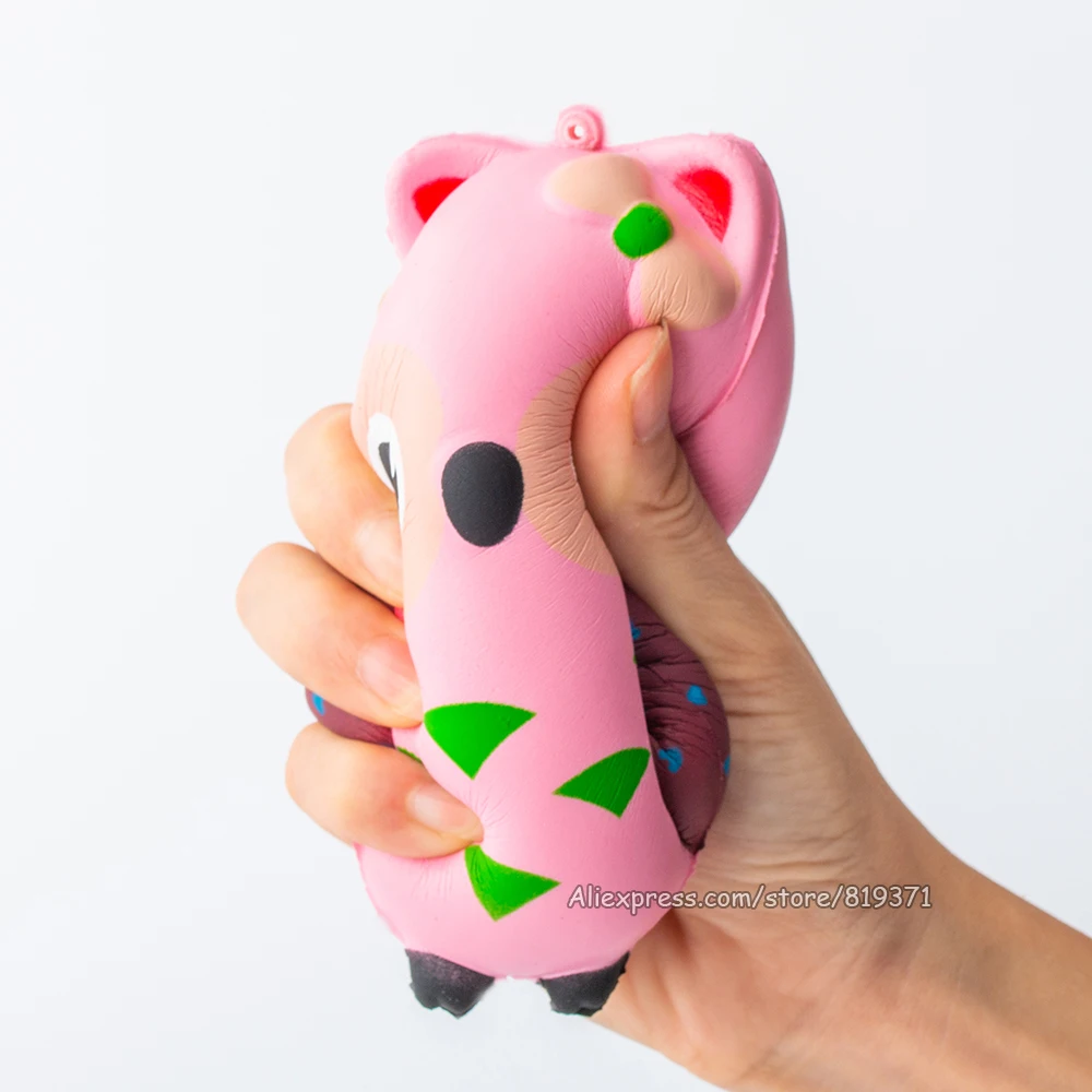 

Kawaii Jumbo Big Squishy Owl Doll Slow Rising Squeeze Fun Antistress Toy For Kids Adults Stress Reliever Phone Gadget Strap