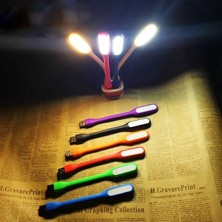 Ультраяркая Светодиодная лампа 1 2 Вт с USB для ноутбука компьютера ПК портативная