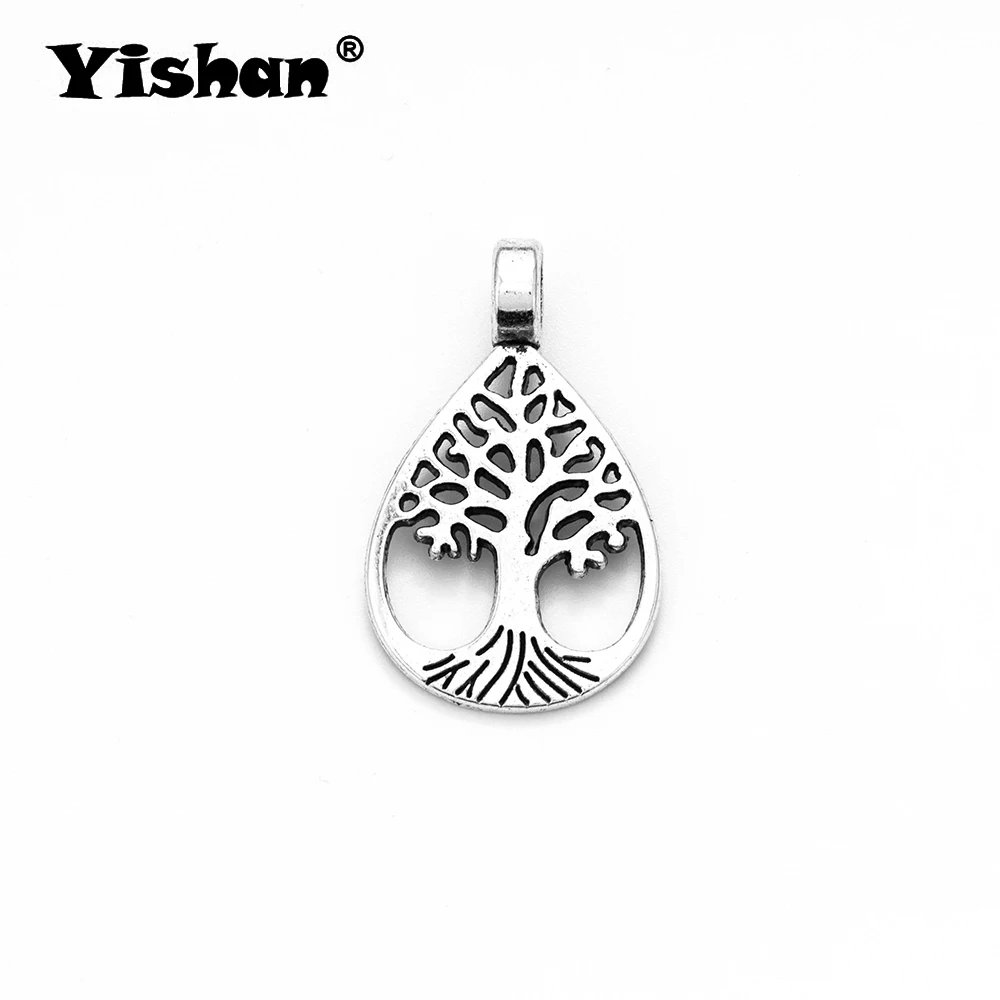 10pcs/lot 21*32mm Charm Drip Tree of Life Jewelry Accessories Necklace Pendant Bracelet | Украшения и аксессуары