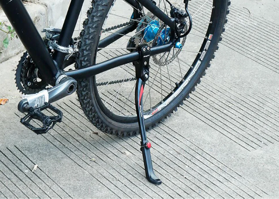 MTB велосипед Kickstand парковка стойки MTB горный велосипед Поддержка боковой удар подставка для ног Brace 24 ''-29'' регулируемый 35-42 см