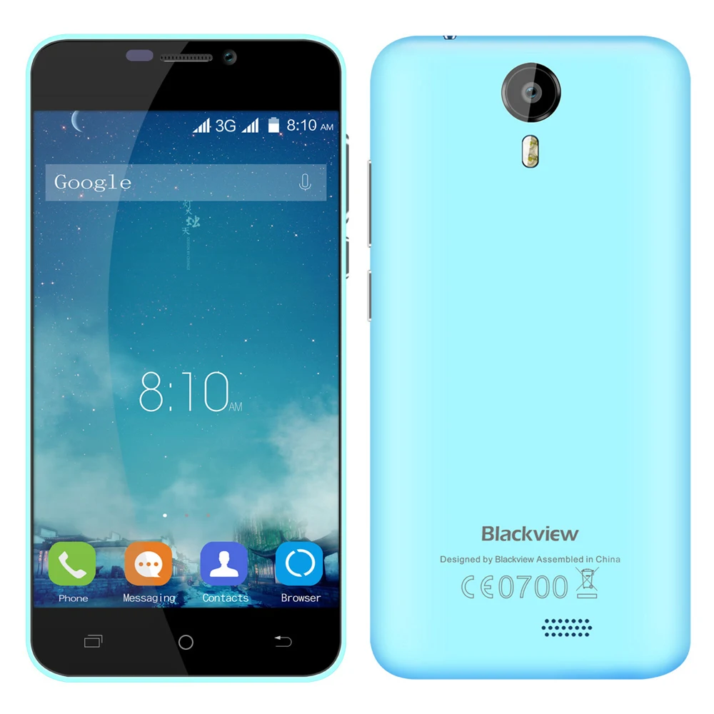 Оригинал Blackview BV2000S мобильный телефон 5.0 &quot HD MTK6580 четырехъядерных процессоров 1