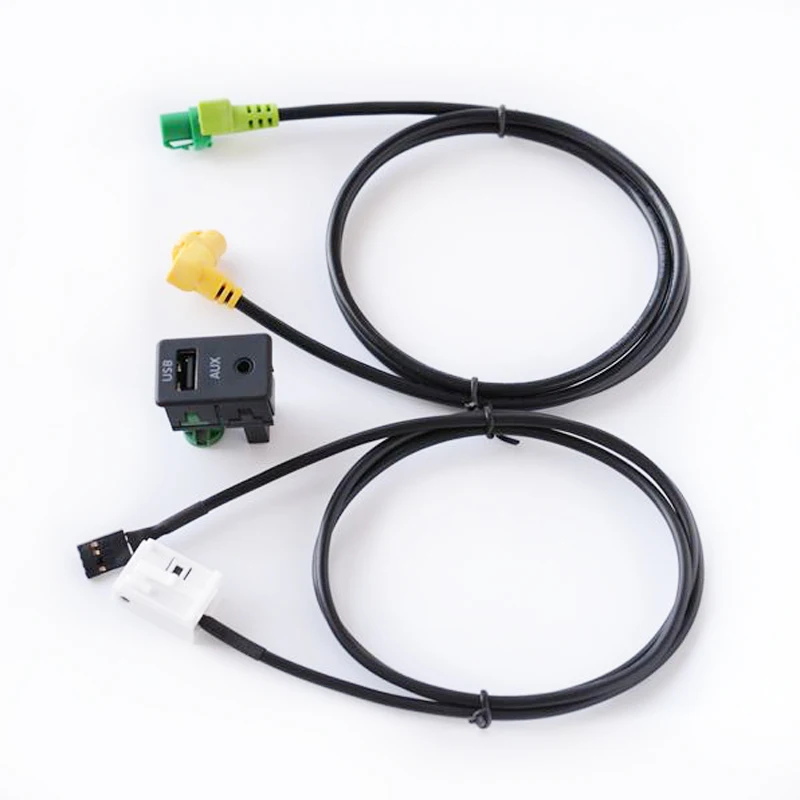 Biurlink автомобильный AUX USB аудио кабель кнопка включения для Volkswagen Passat B6 B7 CC Touran POLO Установите RCD510 RCD510 Plus RNS315