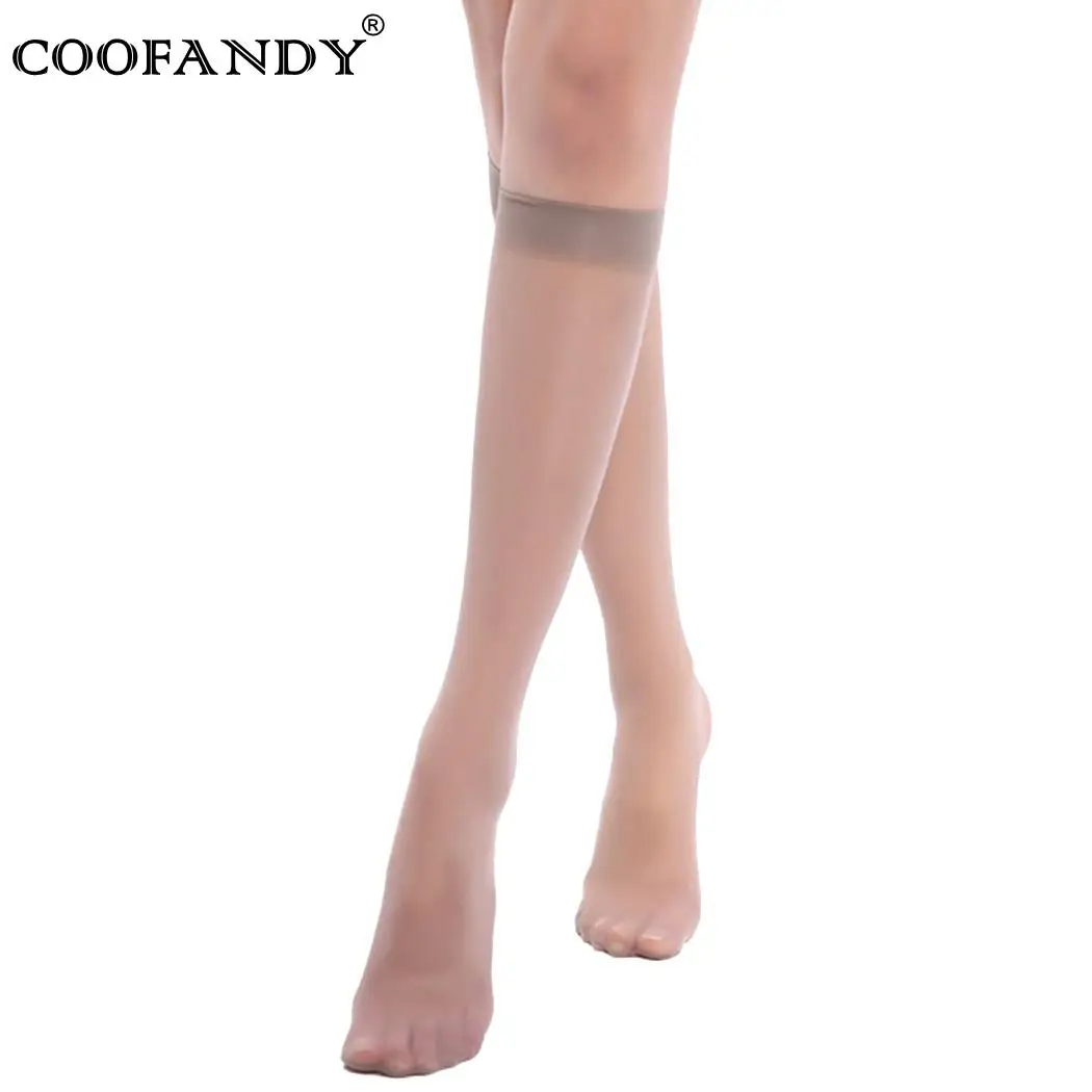 Wear Socks Knee Sheer Women Daily Solid Stocking High Casual | Женская одежда