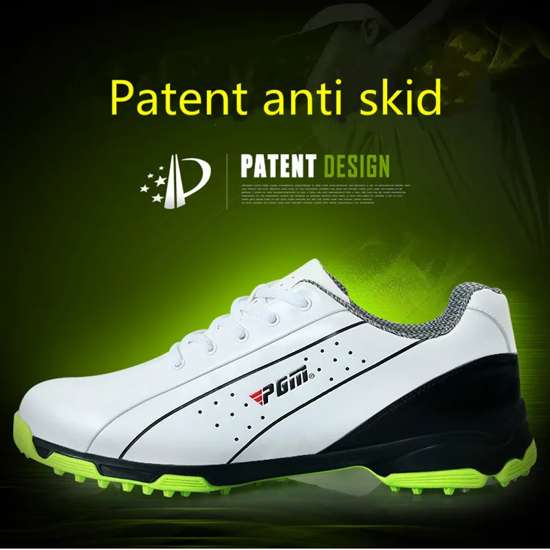 2018 PGM Male Golf Shoes Brand Head Layer Cowhide Antiskid Patent Sneakers Summer Waterproof Wear-resisting Sport For Men | Спорт и