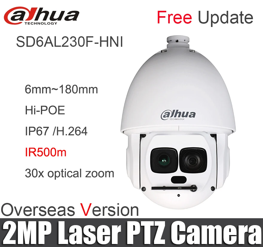 Dahua SD6AL230F HNI 2MP PTZ Камера 30x Starlight лазерного сети IR500m starlight DH auto tracking Здравствуйте