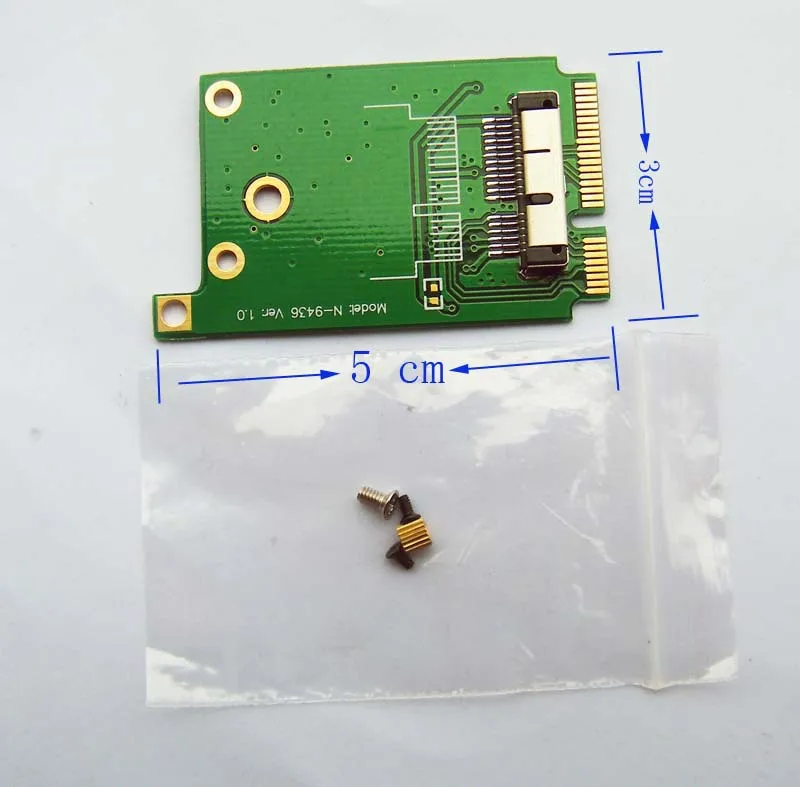 Мини адаптер PCI E для BCM94331CD BCM943224PCIEBT2 BCM94360CD BCM94331CSAX|mini pci-e adapter|mini cardpci-e mini |