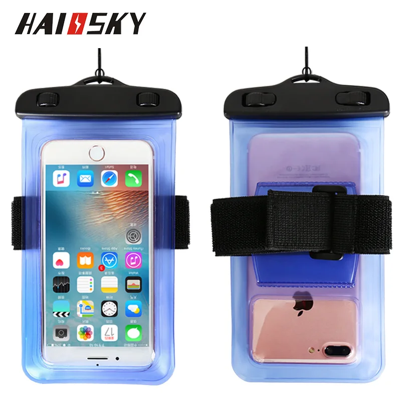 Haissky ПВХ водостойкая подводная сумка чехол Чехол для телефона iPhone X samsung S9 S8 Plus S7 S6