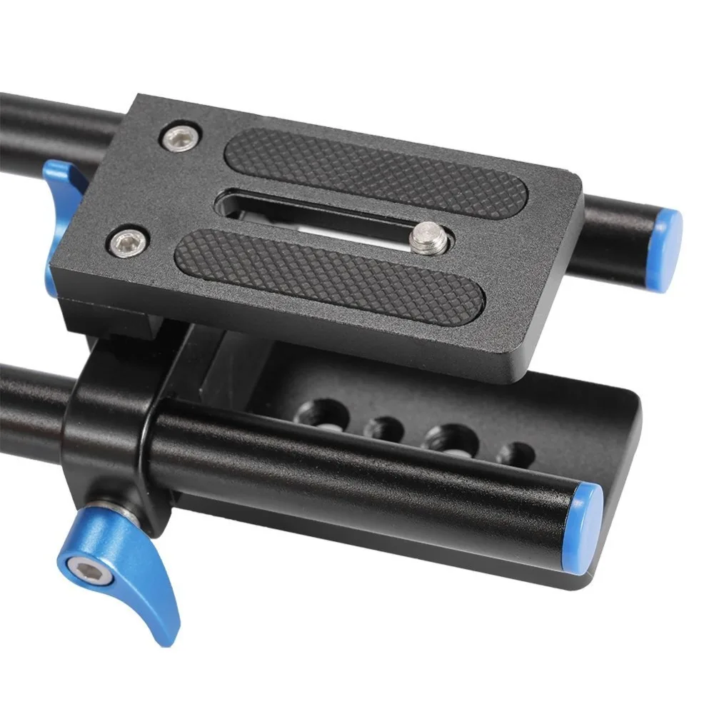 Neewer алюминиевый сплав DSLR рельс 15 мм стержень опорная пластина 1/4 &quotвинт