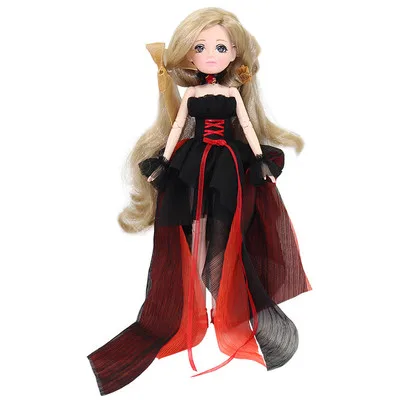 Like the picture Ледяная шарнирная кукла blyth neo Fortune days, модная Кукла Xiaojing, кукла с платьем, игрушечная обувь, подарок 26 см - Цвет: Like the picture