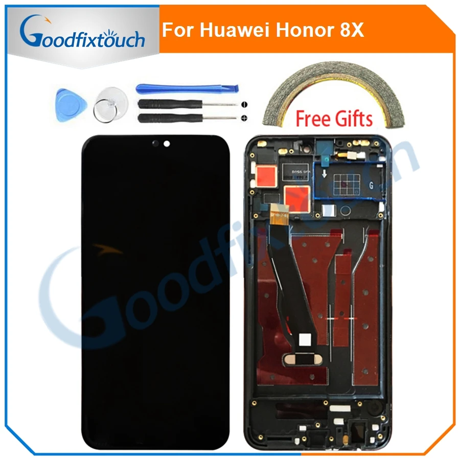Для Huawei Honor 8X JSN AL00 L22 L21 LCD дисплей сенсорный экран дигитайзер в сборе с рамкой для