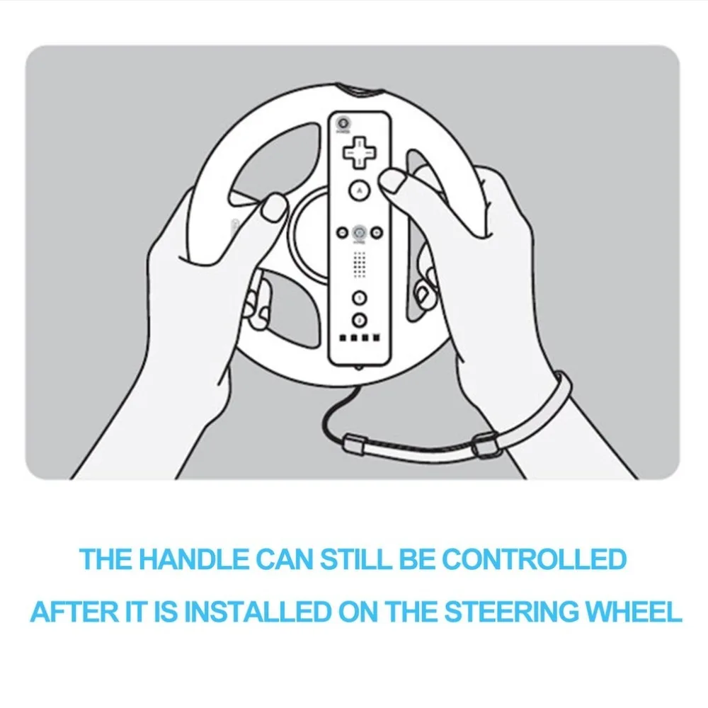 3 цвета для nintendo для wii игры гоночный руль для nintendo wii Kart пульт дистанционного управления руль для подарка