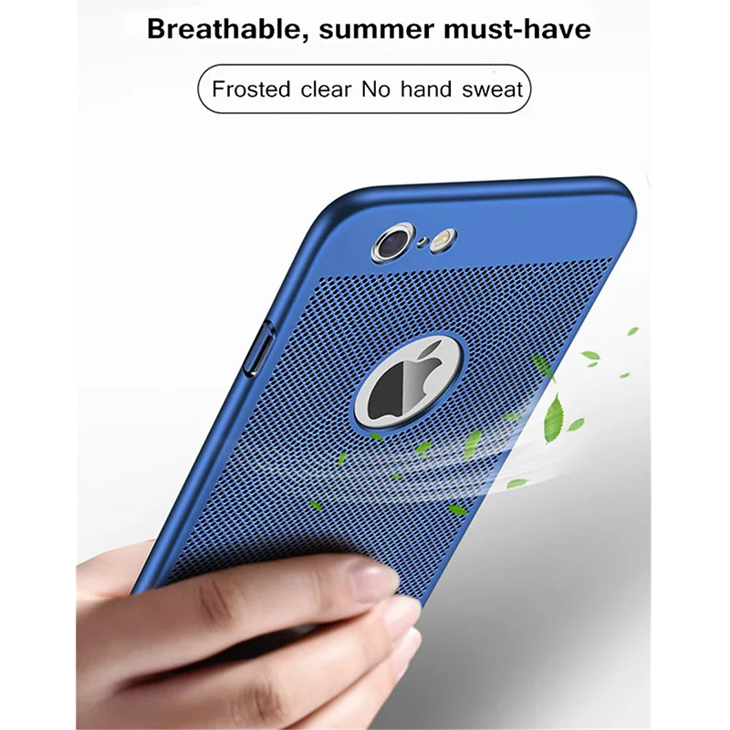 Heat Dissipation Phone Case For iPhone X 10 8 7 6 6s Plus Cover Cool Matte Hard PC Cases XS MAX XR |