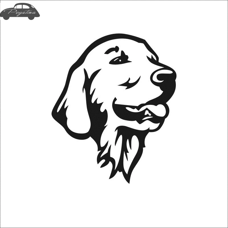 Автомобиль золотой ретривер собака стикеры Pet Shop наклейка плакаты виниловые