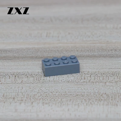 Light Grey 100 шт./лот Кирпич 2x" сделай сам", аэробас, строительные блоки, кирпичные блоки, совместимые с лего модель 3001 оптом мс комплектов автомобильные аксессуары - Цвет: Light Grey