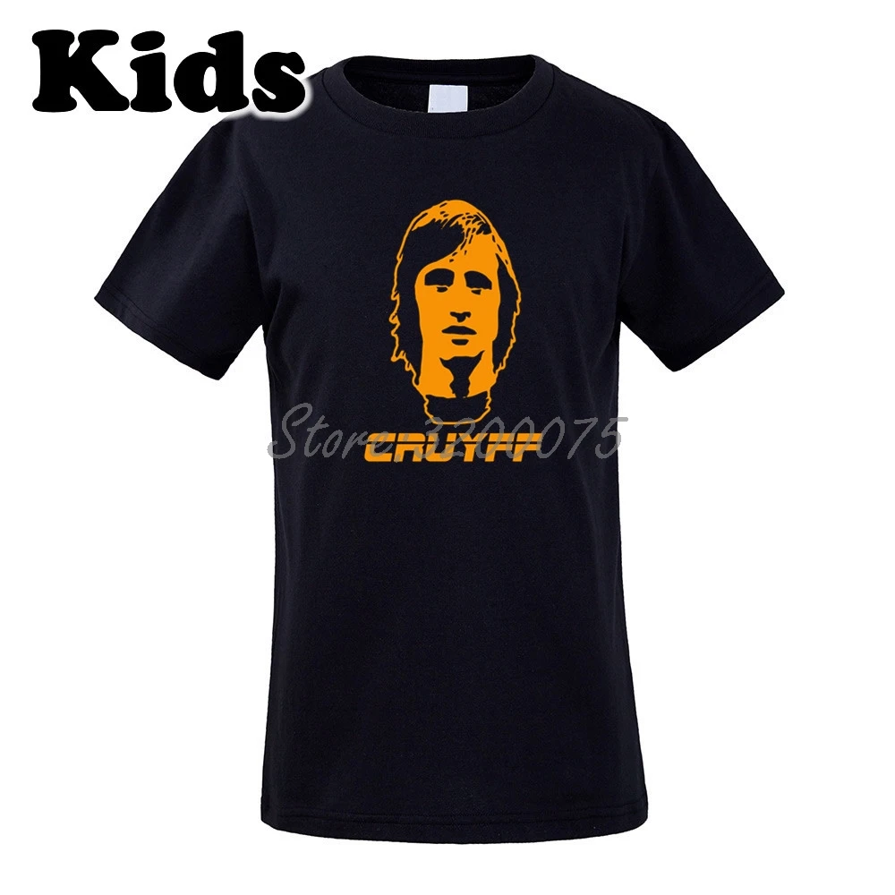 Детская футболка Нидерланды в стиле ретро JOHAN CRUYFF 14 Голландия Барселона Легенда