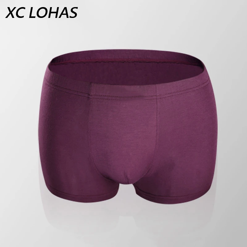 Мягкие трусы Cueca из бамбукового волокна домашние сексуальные мужские боксеры