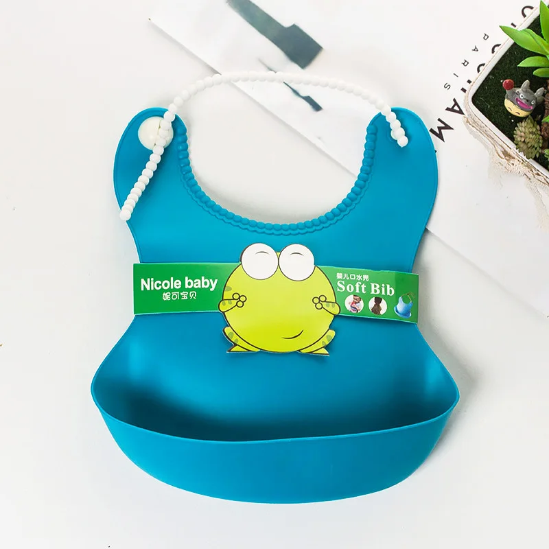 

Waterproof Silicone Bib Easily Wipes Clean Feeding Baby Bibs for Babies and Toddlers Baby bibs for boys girls cosas para bebe