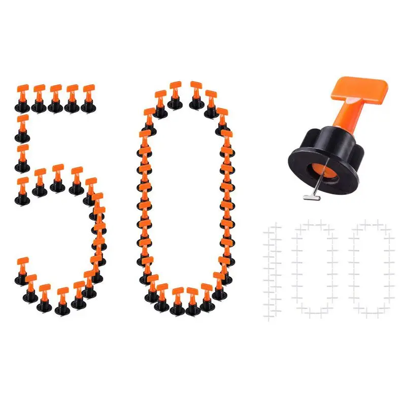 Наборы системы выравнивания 50 шт разделитель плитки 100 Diy разделители для с