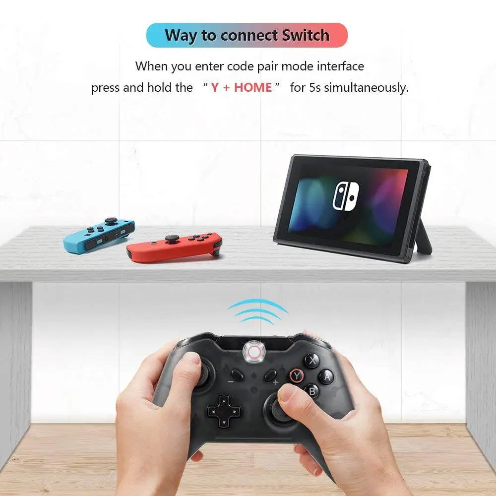 Беспроводной контроллер Pro для nintendo Switch bluetooth консоль NA14 поддерживает