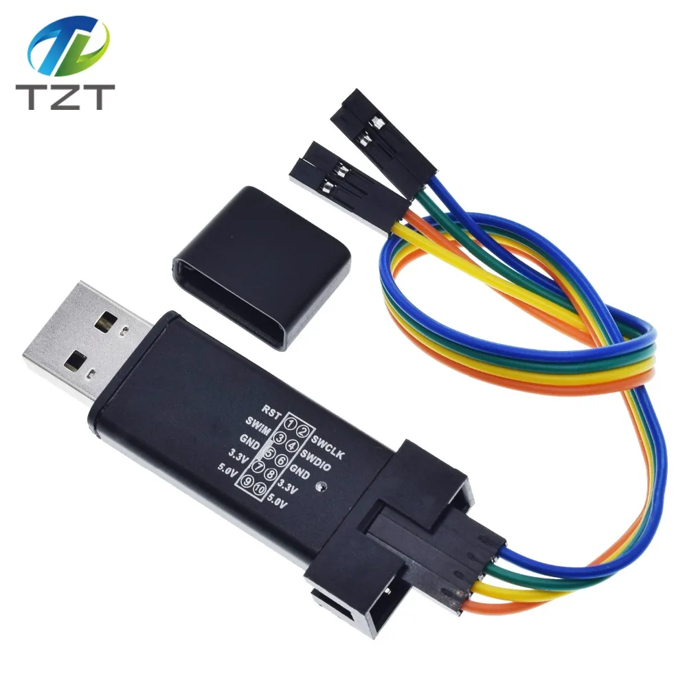 ST LINK Stlink ST-Link V2 Mini STM8 STM32 симулятор скачать программист Программирование с крышкой DuPont кабель ST LINK V2